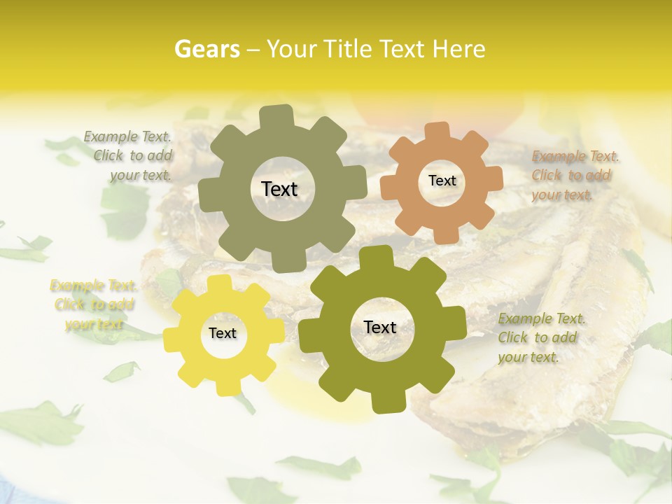 Lunch Marinated Appetizer PowerPoint Template