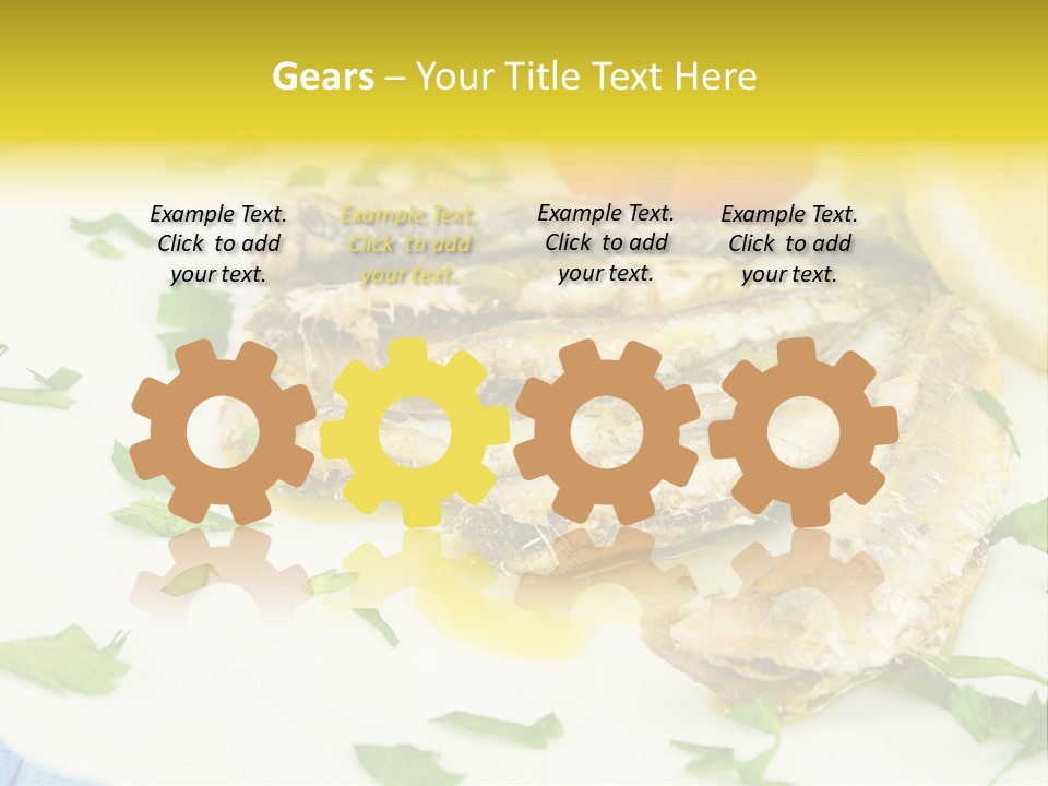 Lunch Marinated Appetizer PowerPoint Template