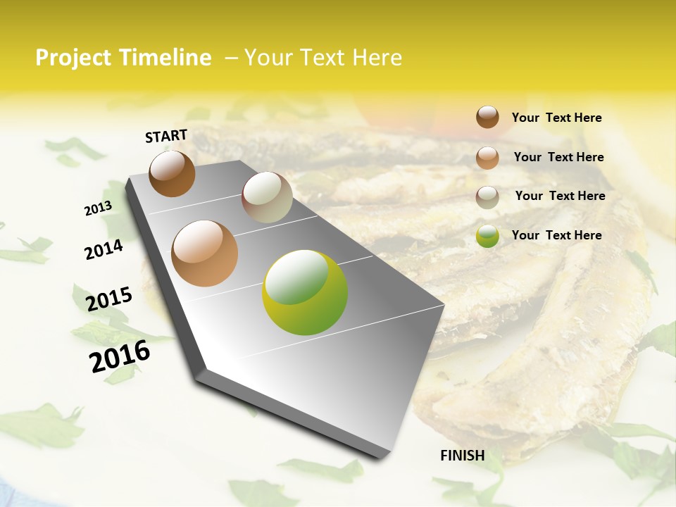 Lunch Marinated Appetizer PowerPoint Template