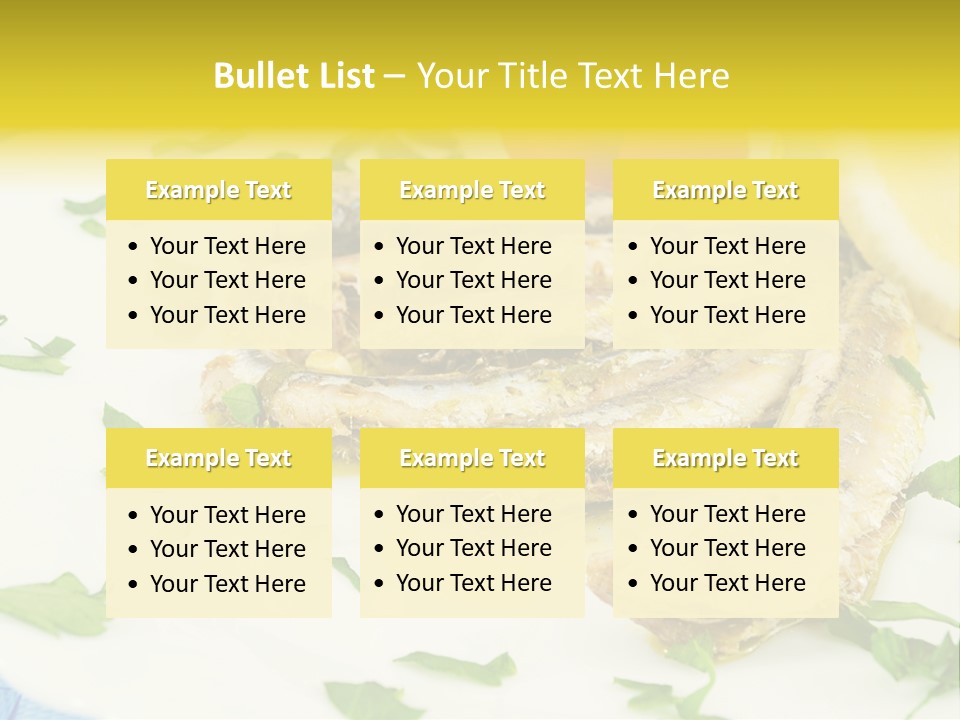 Lunch Marinated Appetizer PowerPoint Template