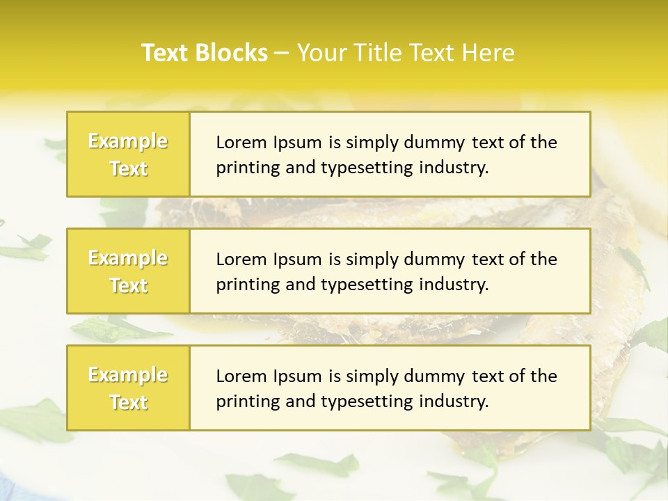 Lunch Marinated Appetizer PowerPoint Template