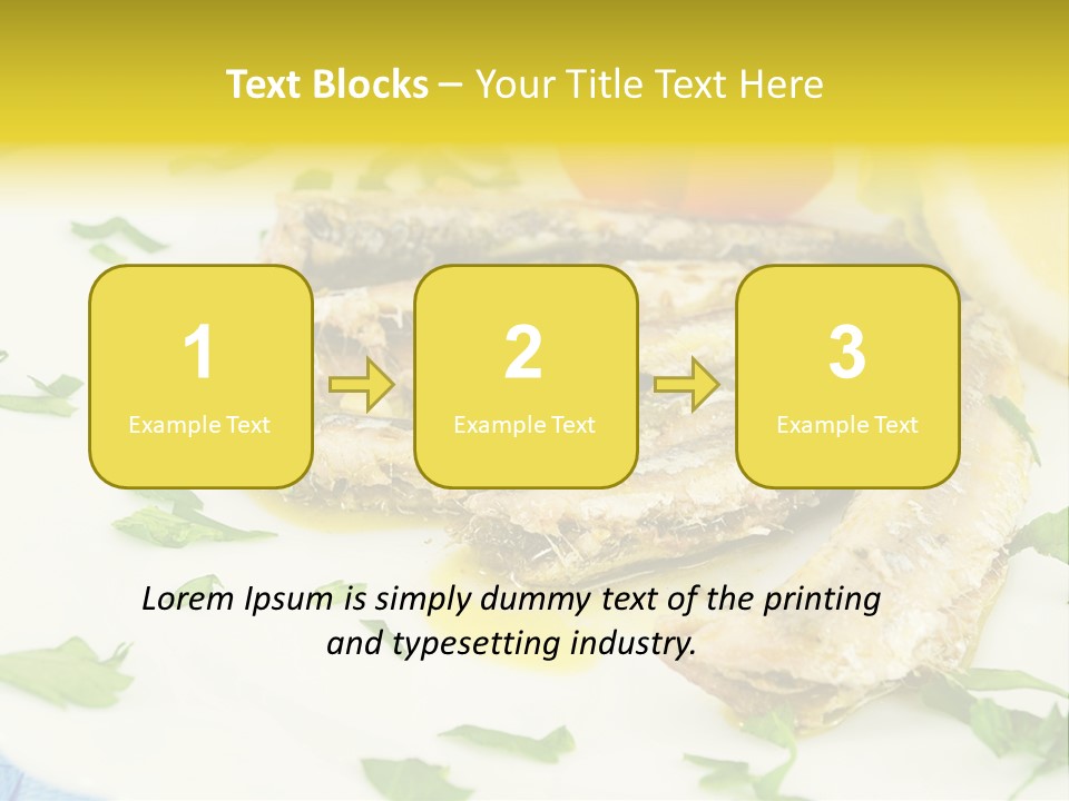 Lunch Marinated Appetizer PowerPoint Template