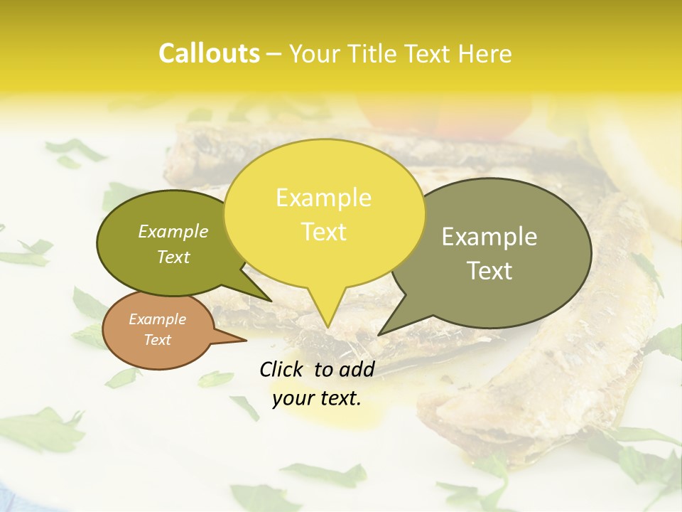 Lunch Marinated Appetizer PowerPoint Template