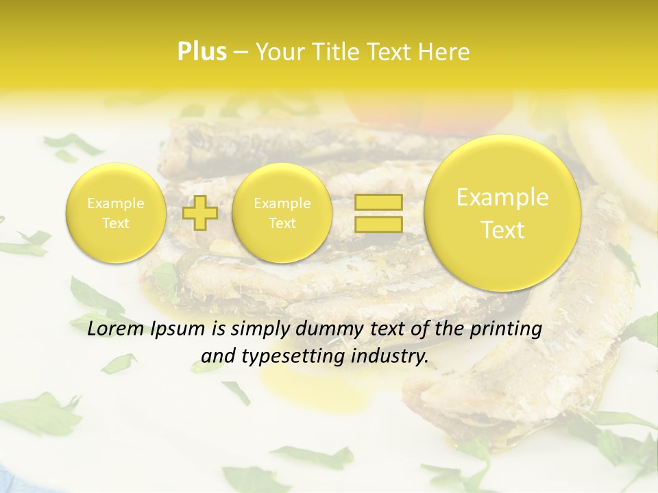 Lunch Marinated Appetizer PowerPoint Template