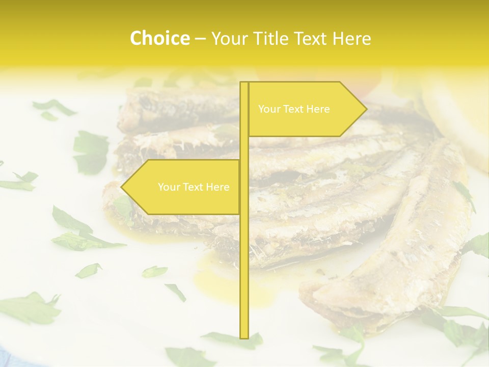 Lunch Marinated Appetizer PowerPoint Template