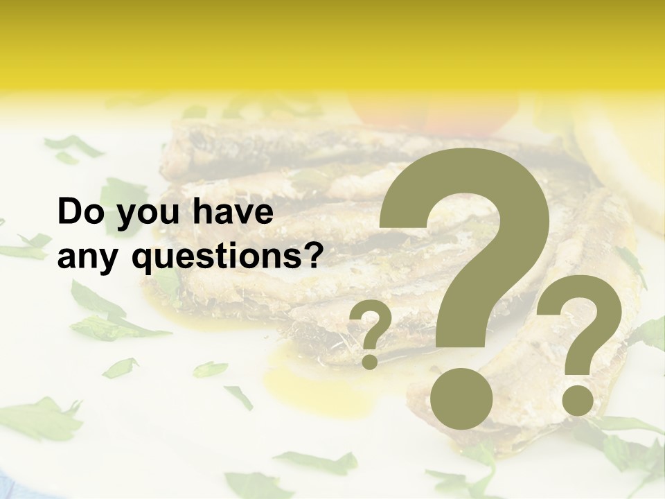 Lunch Marinated Appetizer PowerPoint Template