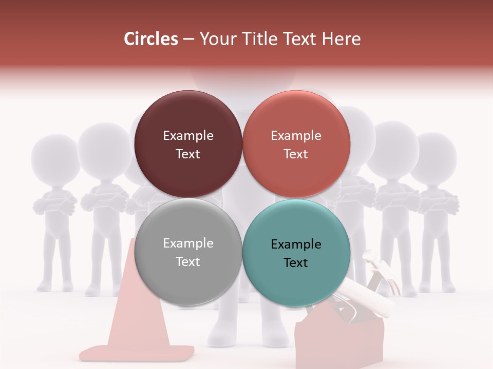 Cute Friend Abstract PowerPoint Template