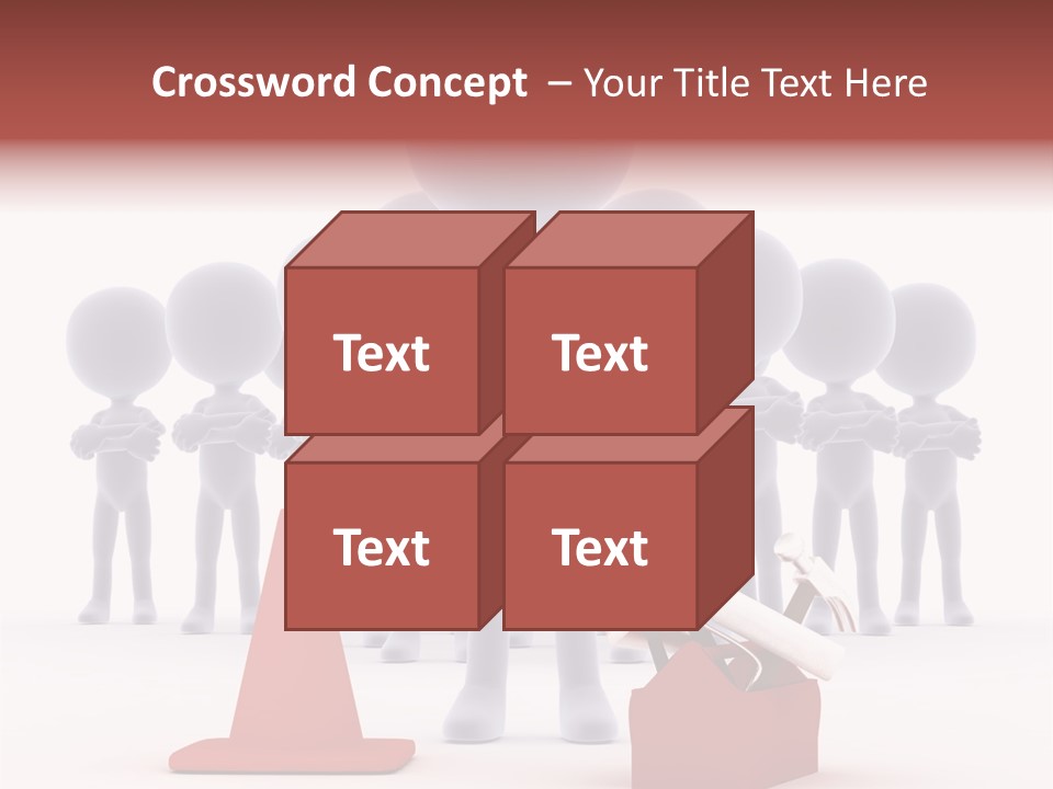 Cute Friend Abstract PowerPoint Template