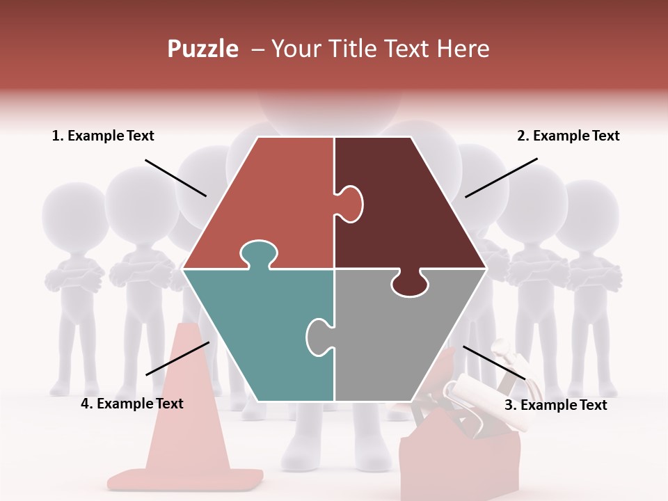 Cute Friend Abstract PowerPoint Template