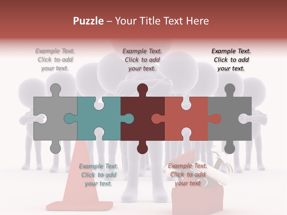 Cute Friend Abstract PowerPoint Template