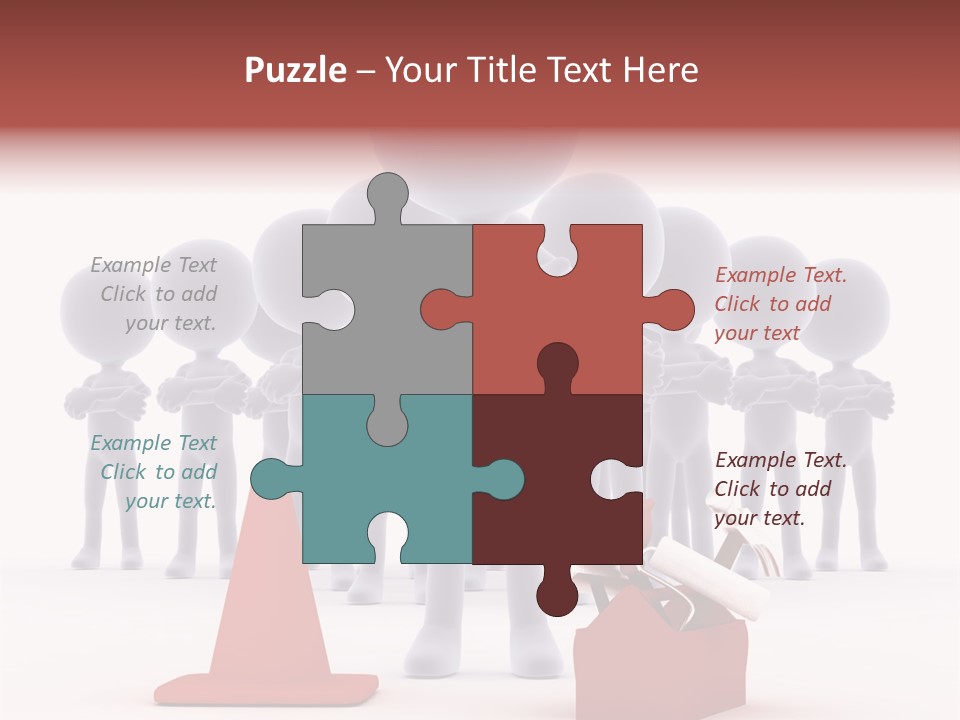 Cute Friend Abstract PowerPoint Template