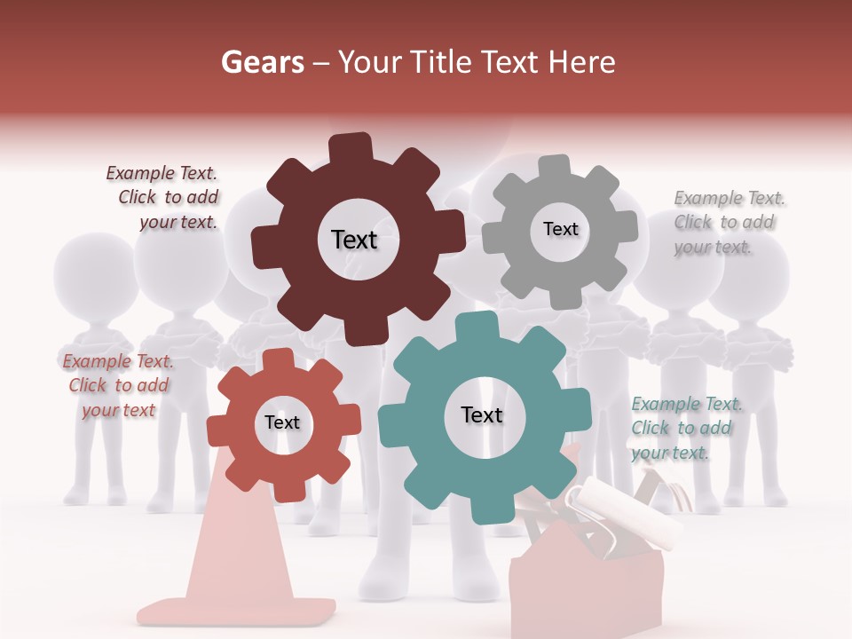 Cute Friend Abstract PowerPoint Template