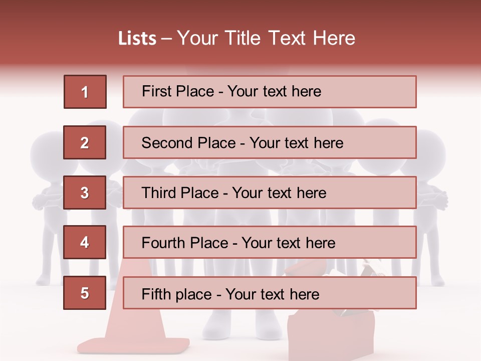Cute Friend Abstract PowerPoint Template