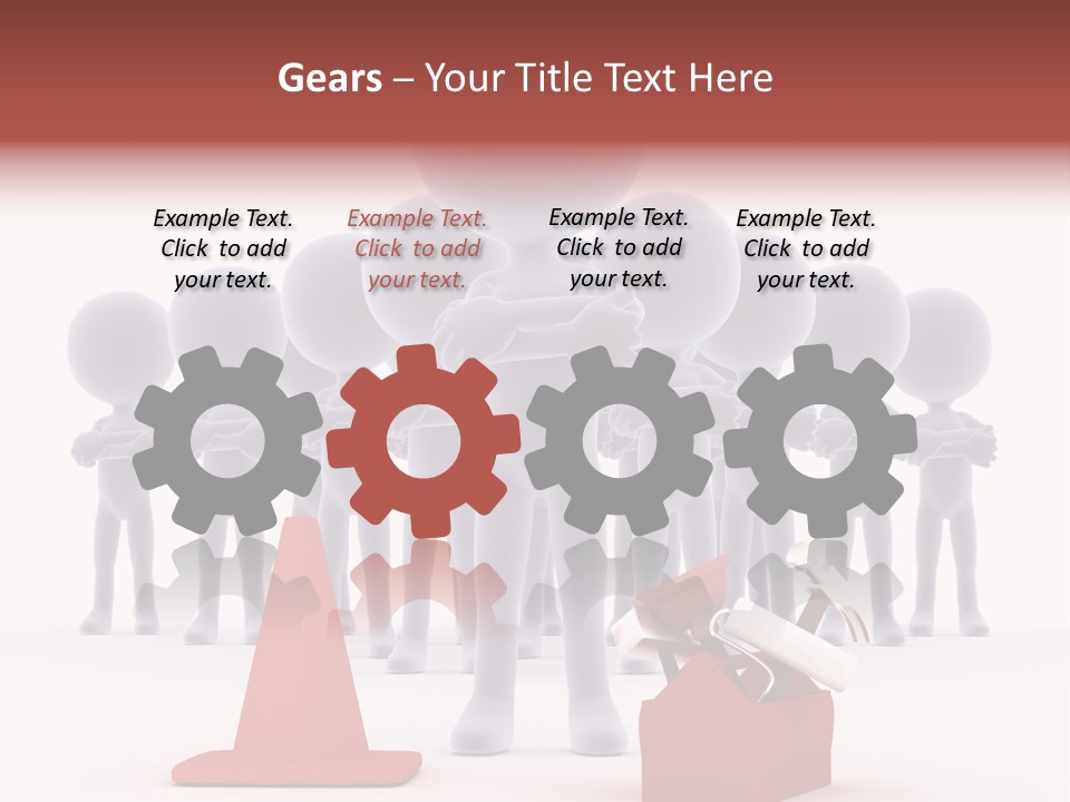 Cute Friend Abstract PowerPoint Template