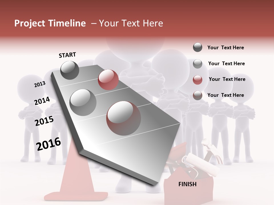 Cute Friend Abstract PowerPoint Template