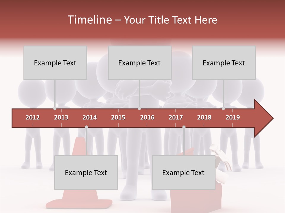 Cute Friend Abstract PowerPoint Template