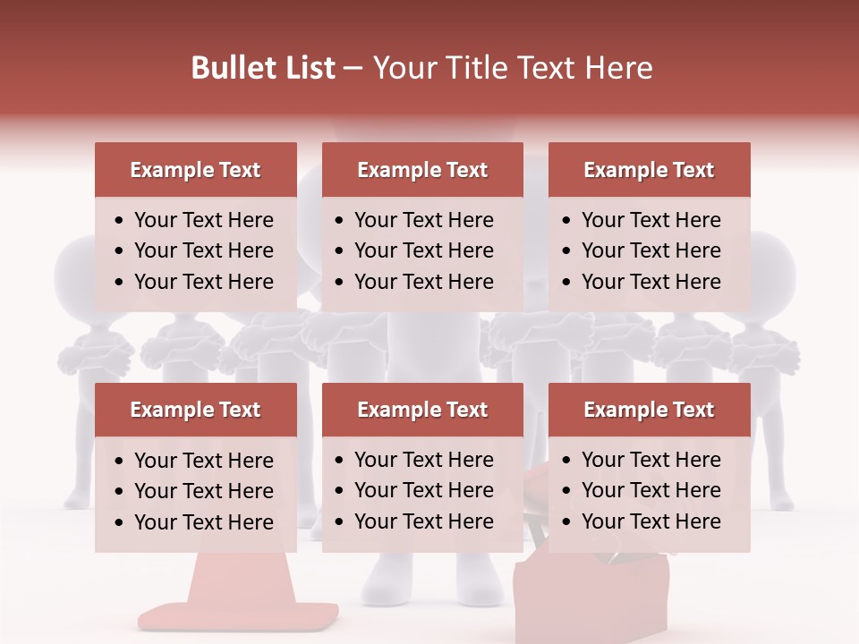 Cute Friend Abstract PowerPoint Template