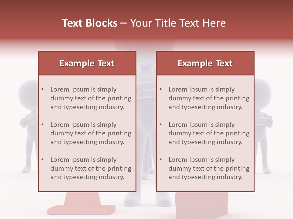 Cute Friend Abstract PowerPoint Template