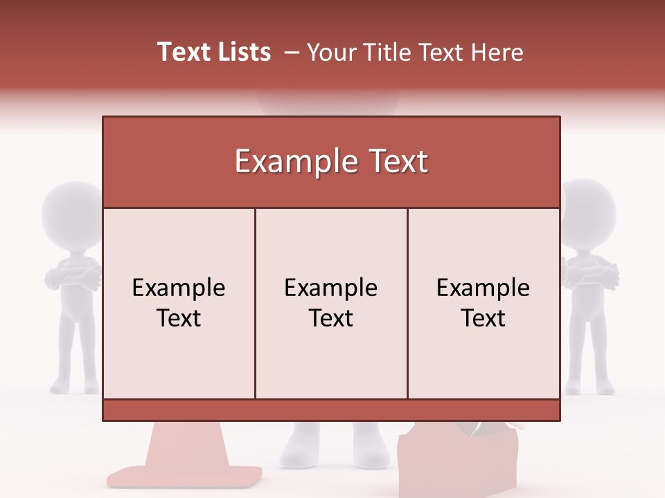 Cute Friend Abstract PowerPoint Template