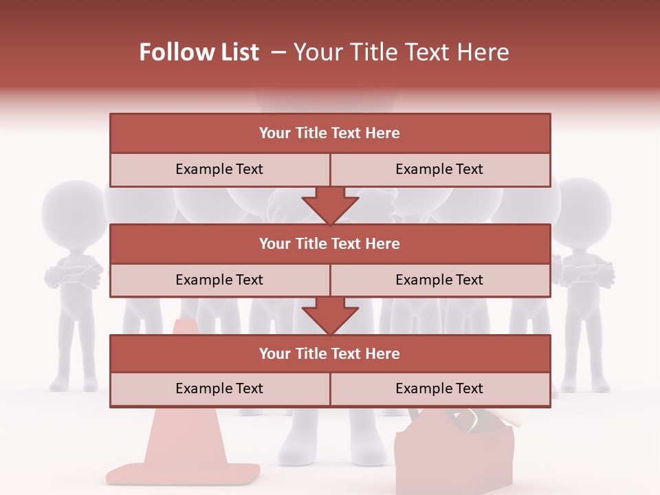Cute Friend Abstract PowerPoint Template