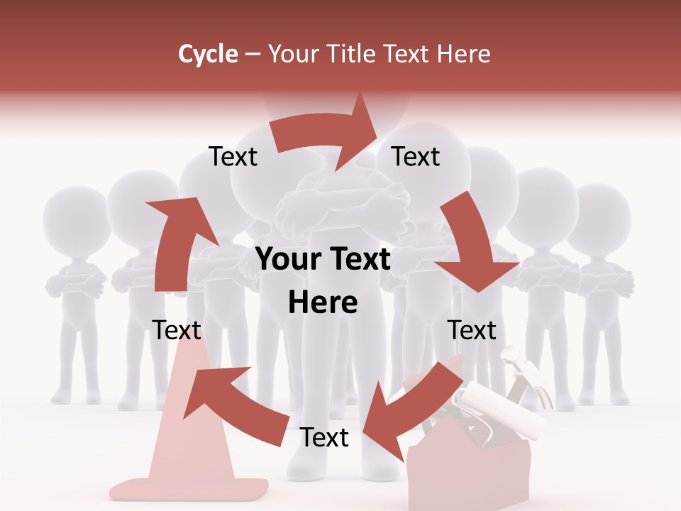 Cute Friend Abstract PowerPoint Template