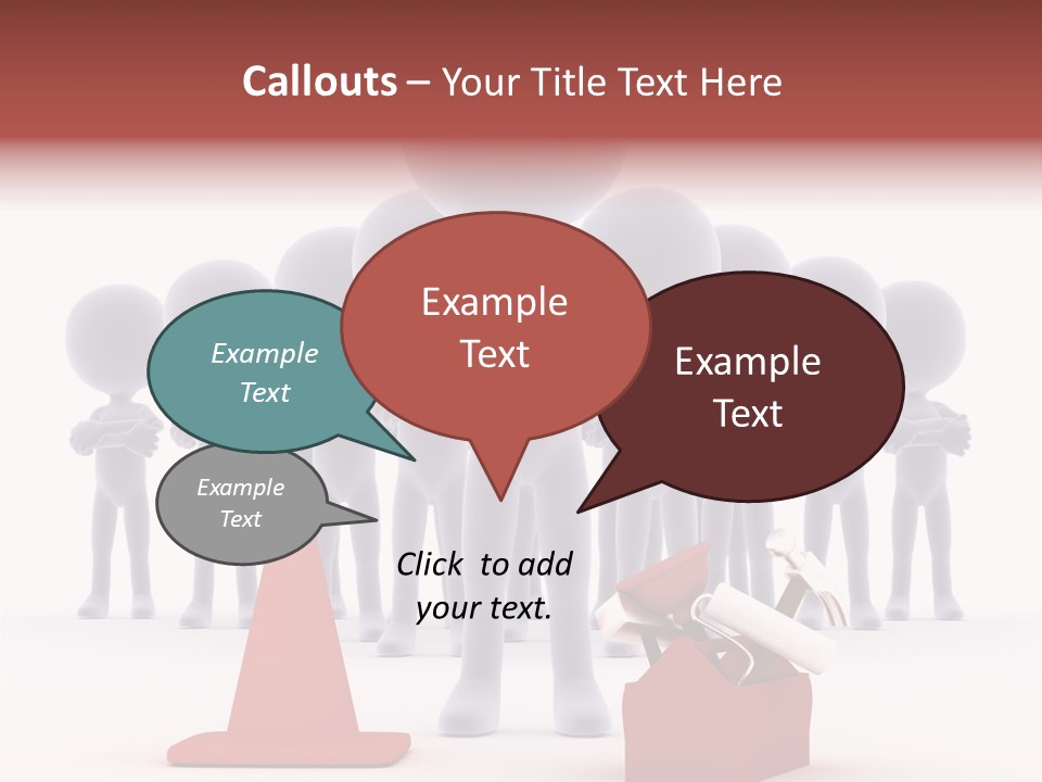 Cute Friend Abstract PowerPoint Template