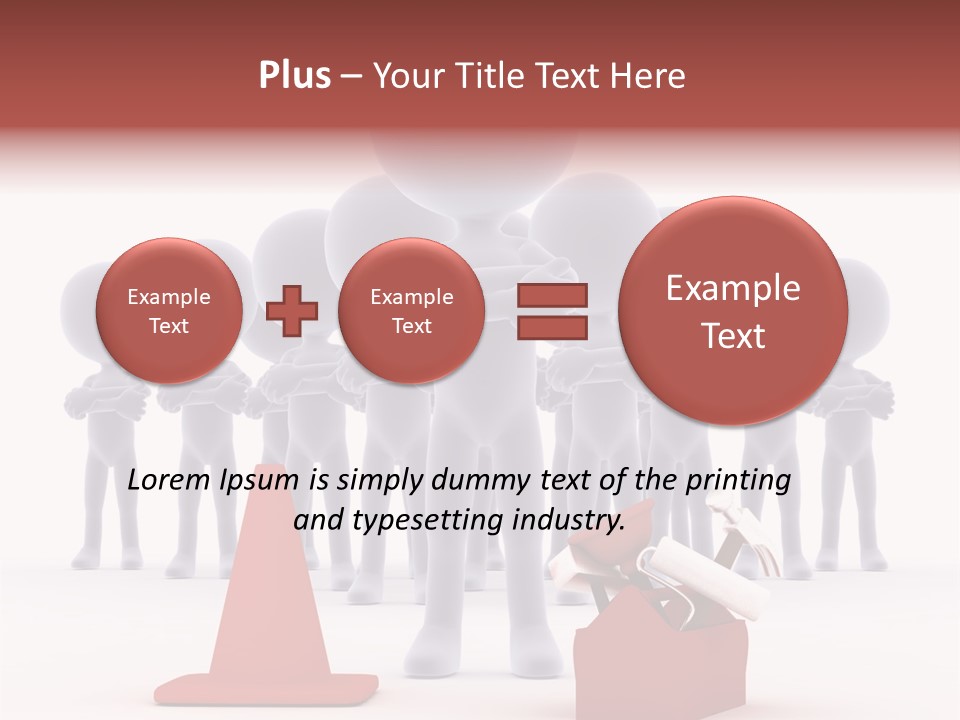 Cute Friend Abstract PowerPoint Template