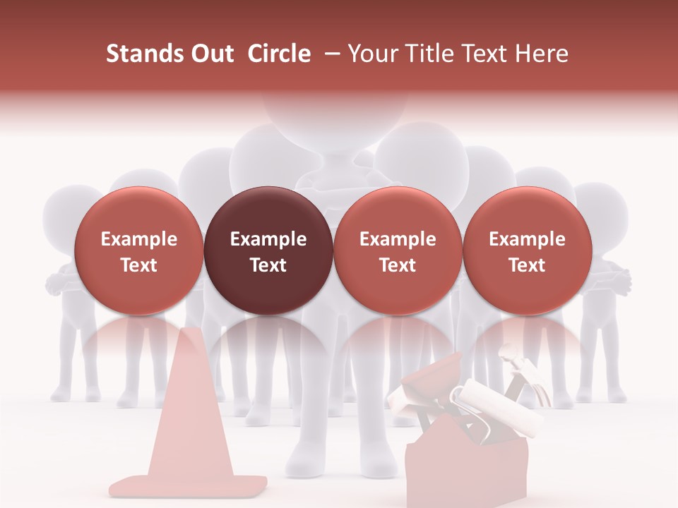 Cute Friend Abstract PowerPoint Template