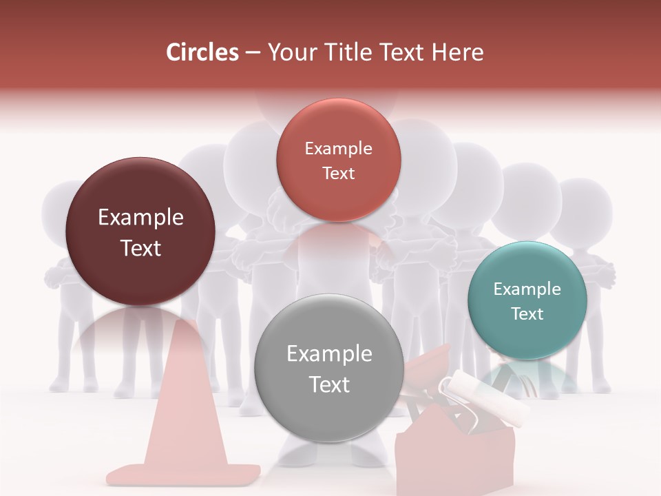 Cute Friend Abstract PowerPoint Template