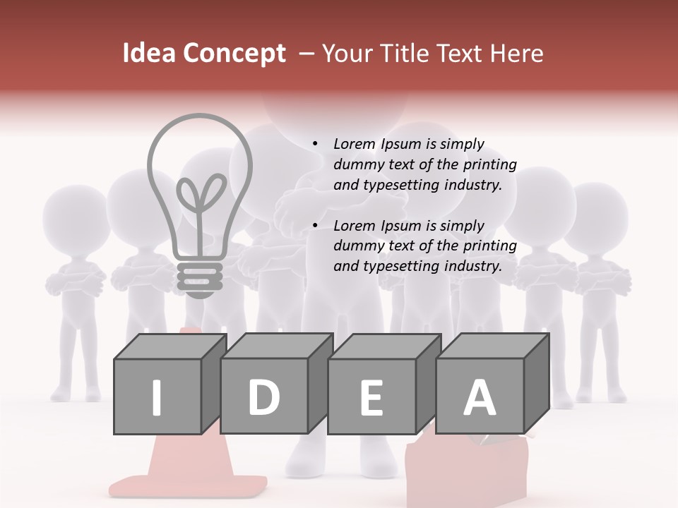 Cute Friend Abstract PowerPoint Template