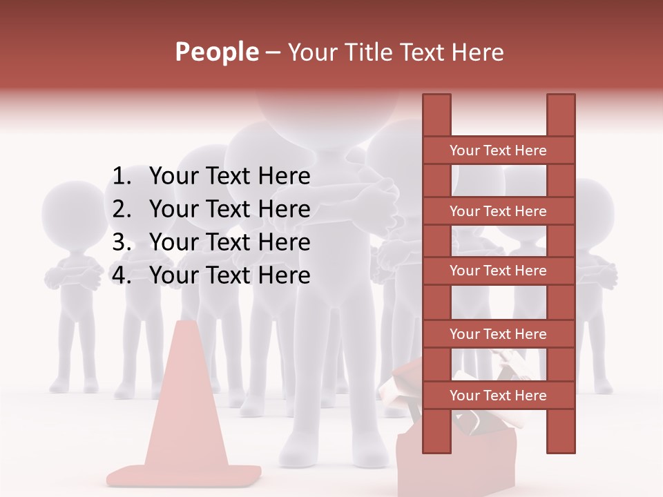 Cute Friend Abstract PowerPoint Template