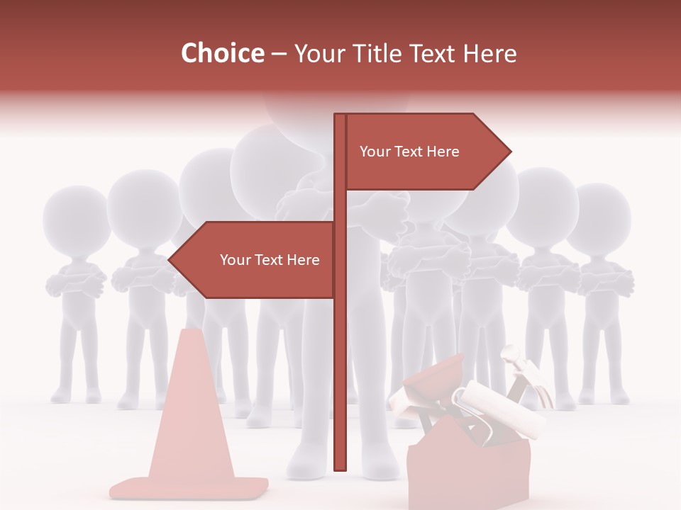 Cute Friend Abstract PowerPoint Template