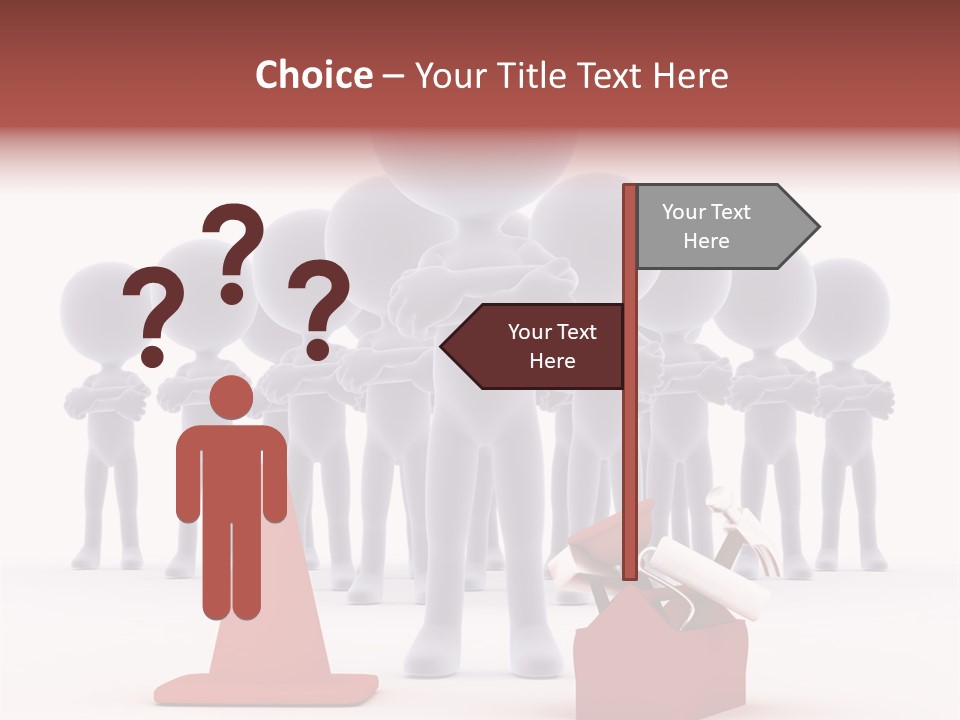 Cute Friend Abstract PowerPoint Template