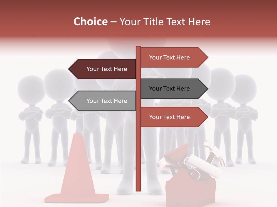 Cute Friend Abstract PowerPoint Template