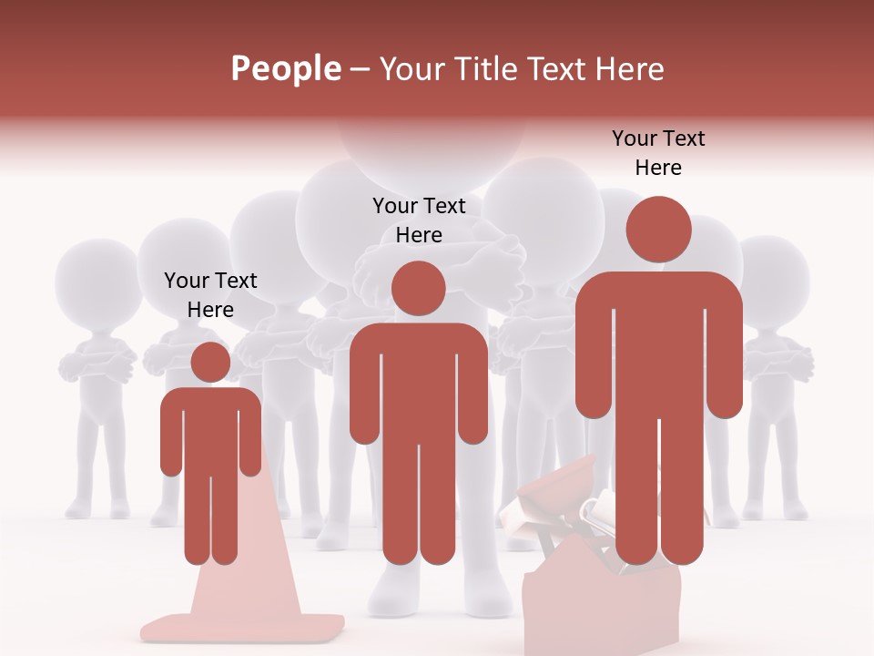 Cute Friend Abstract PowerPoint Template