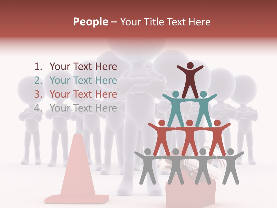 Cute Friend Abstract PowerPoint Template