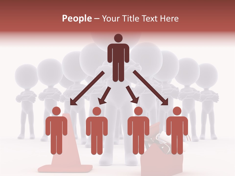 Cute Friend Abstract PowerPoint Template