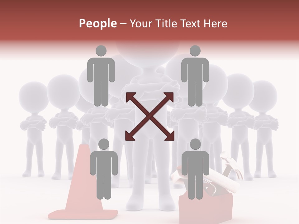 Cute Friend Abstract PowerPoint Template