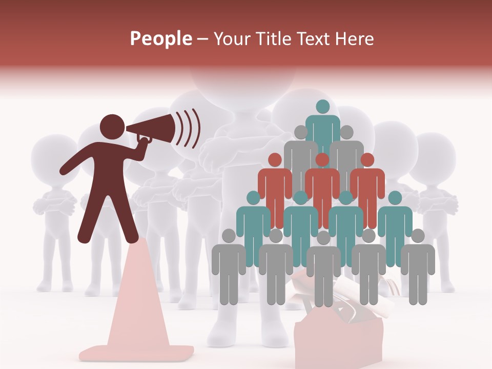 Cute Friend Abstract PowerPoint Template