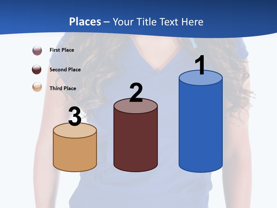 People Girl Attractive PowerPoint Template