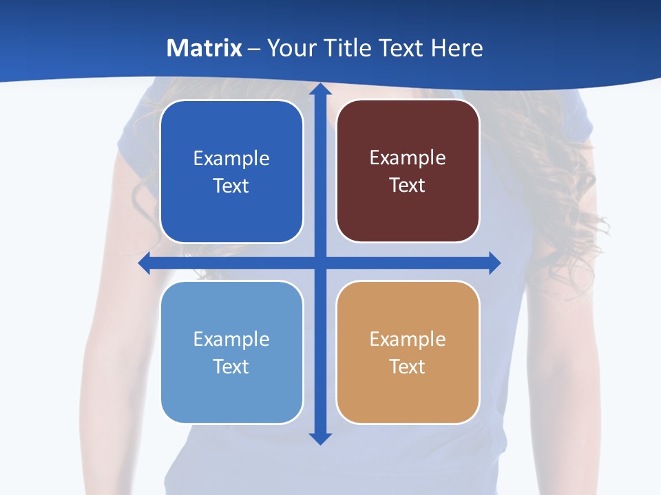 People Girl Attractive PowerPoint Template