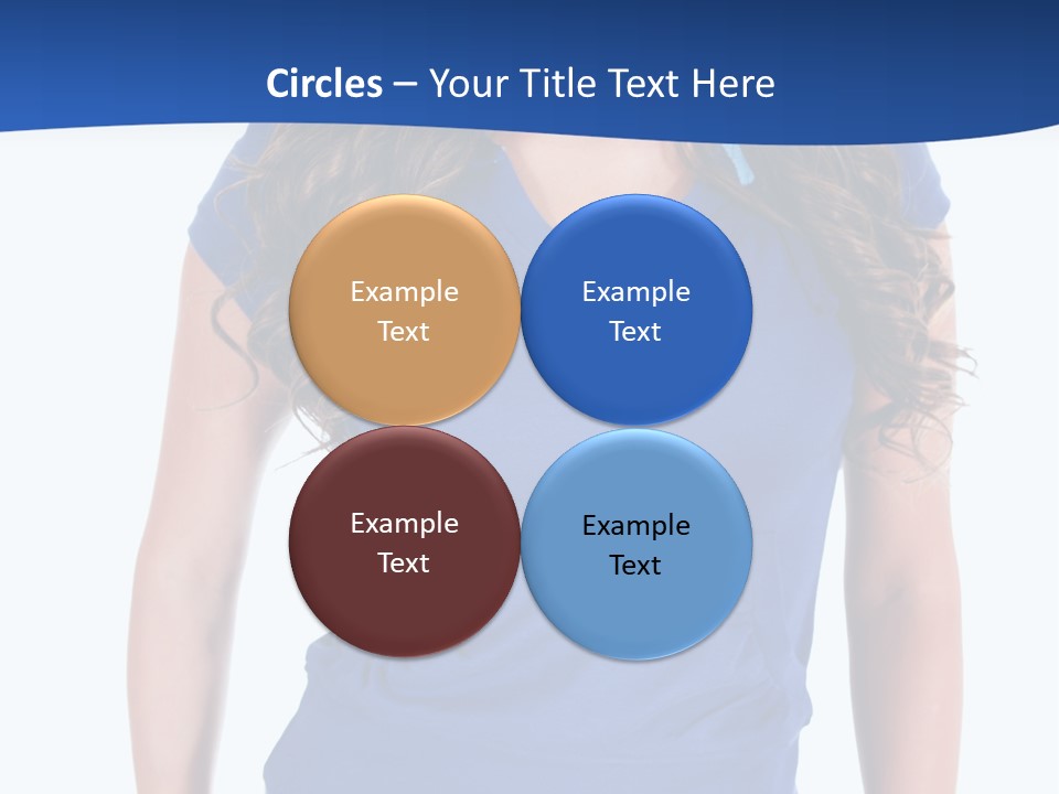 People Girl Attractive PowerPoint Template