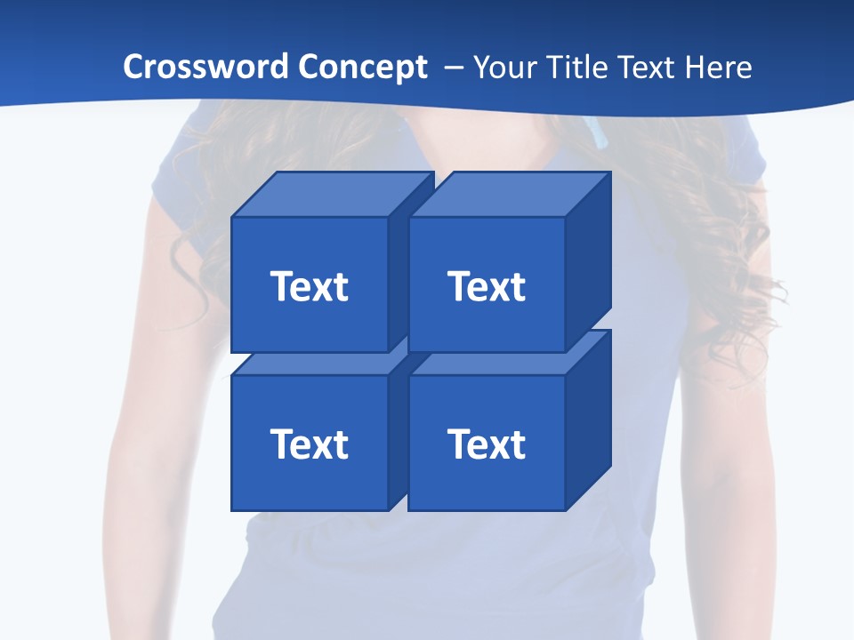 People Girl Attractive PowerPoint Template