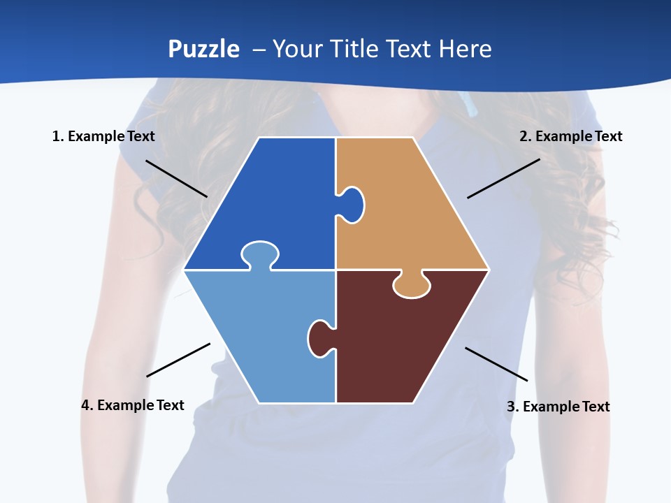 People Girl Attractive PowerPoint Template