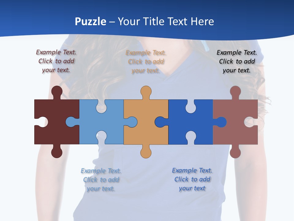 People Girl Attractive PowerPoint Template