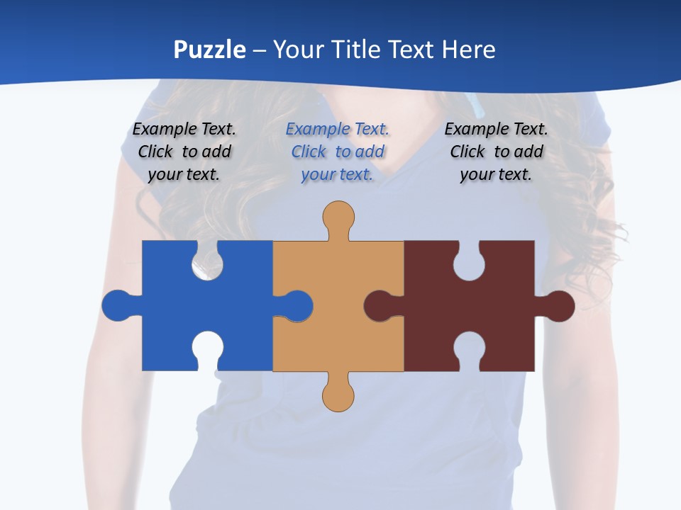 People Girl Attractive PowerPoint Template