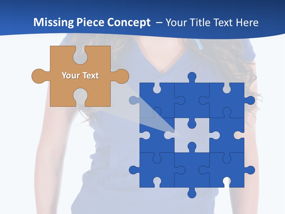 People Girl Attractive PowerPoint Template