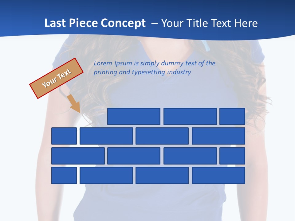 People Girl Attractive PowerPoint Template