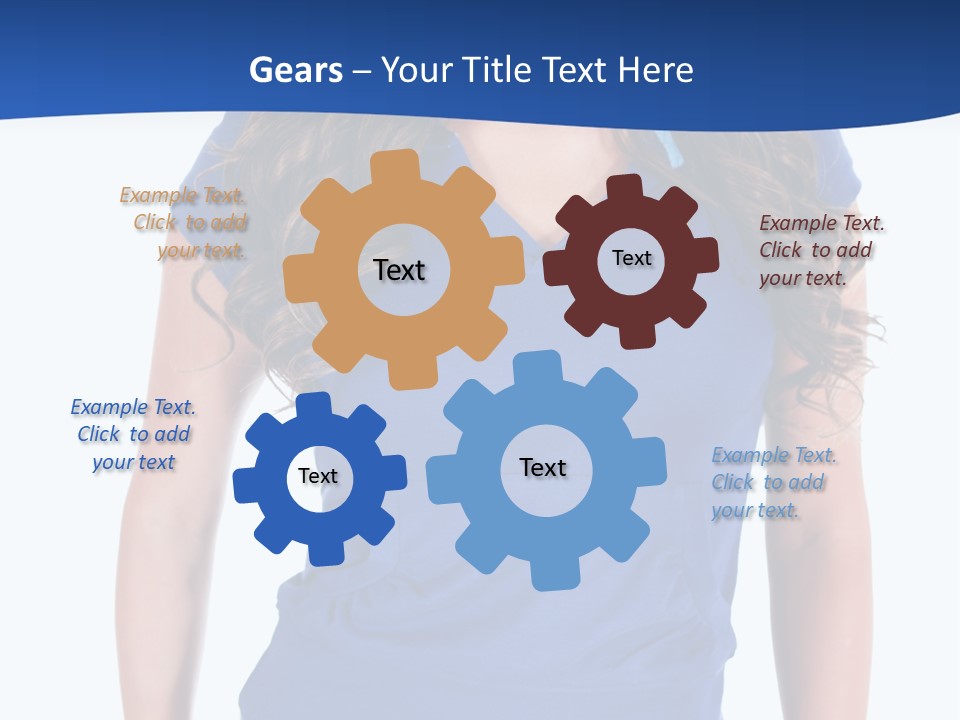 People Girl Attractive PowerPoint Template