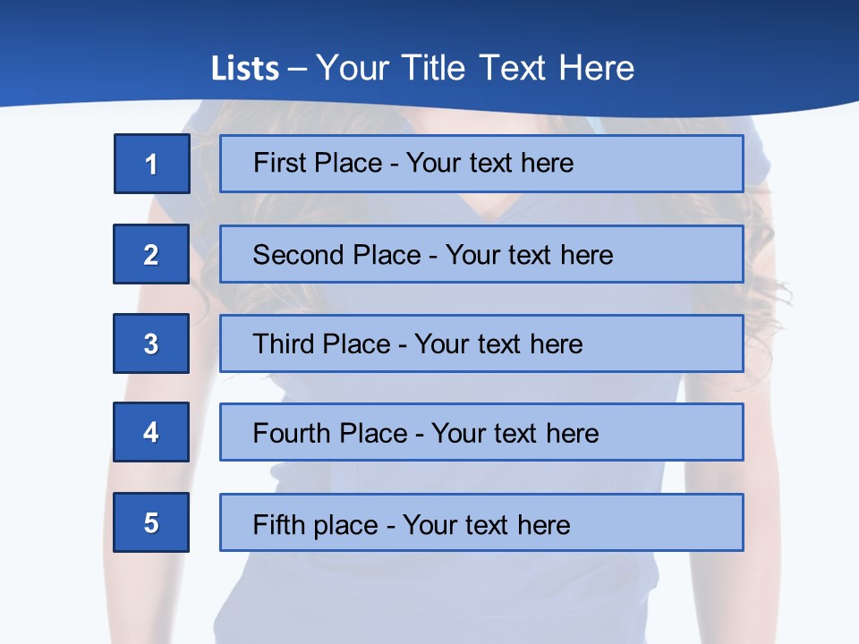 People Girl Attractive PowerPoint Template
